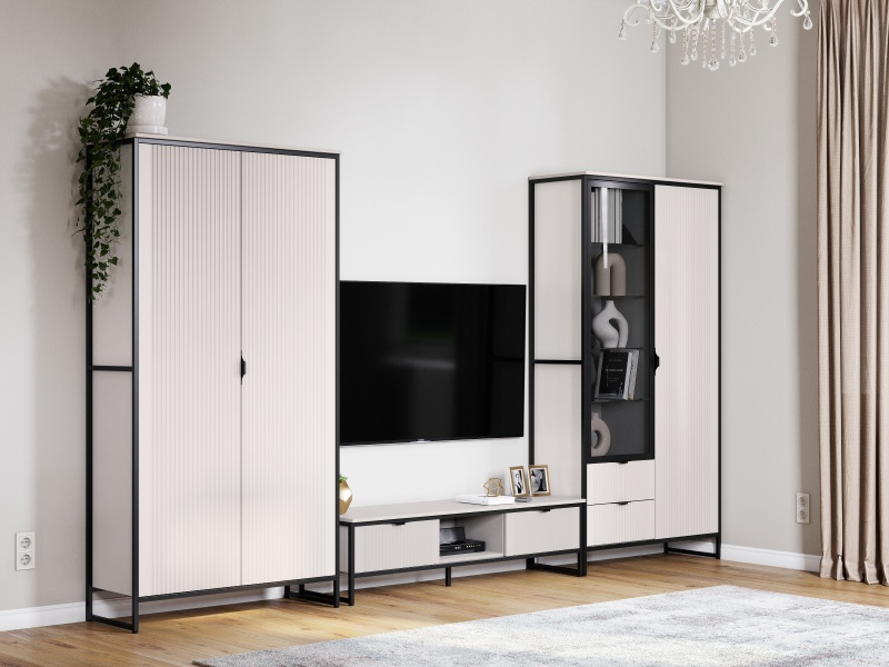 Тумба 2 ящика "Нора" гостиная Персидский жемчуг