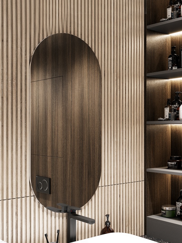 Зеркало навесное Z-16 110х50 см без рамки